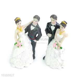 Top Quality Wedding Ornament Bride And Groom Resin Figurine
