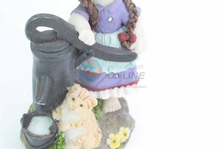 Good low price hot sales girl resin decoration