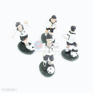 Newly low price football boy resin decoration