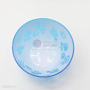 New Flower Design Blue Color Plastic Bowl