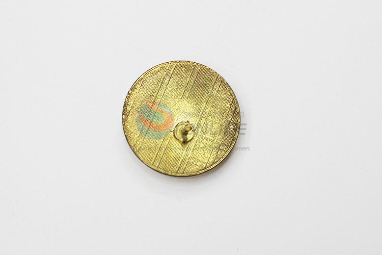 Personalised round school collae alloy brooch badges pin