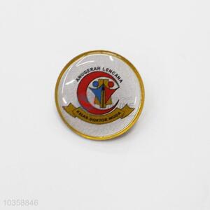 Round shaped flag metal pin badges