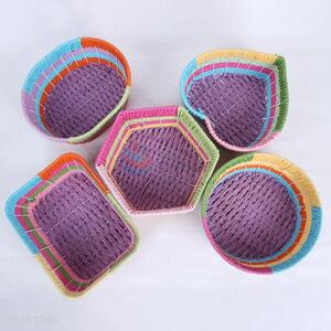 Handmade Paper Weaving Various Hearted Storage Basket