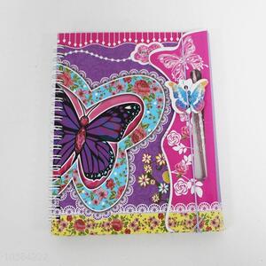 Butterfly Pattern Spiral Notebook