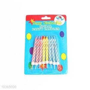 Promotional Gift Multicolored Birthday Candle Spiral Candles