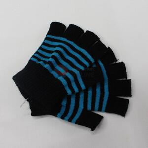Magnificent thin stripe half-finger gloves 