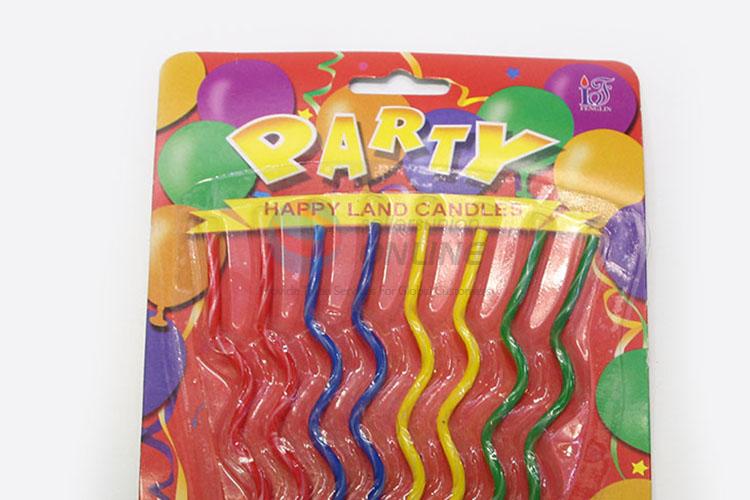 Factory Promotional 8pcs Color Birthday Candles Cake Candle