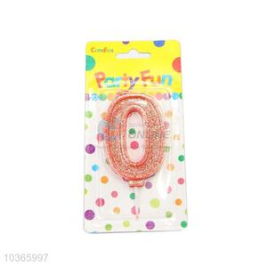 Promotional Numeral Candle/Number 0 Birthday Candle for Sale