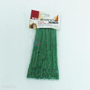 Promotional cheap green 50pcs garden flex ties