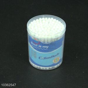 Bottom price 100pcs oval box cotton swabs