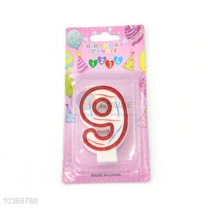 Delicate Numeral Candles/Number 9 Birthday Candle for Sale