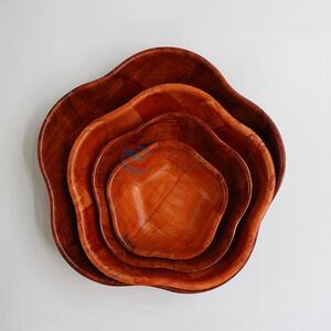 Hot sale fashion design wood fruit dish