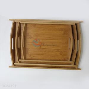 Practical bamboo tray set