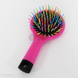 Rainbow Pattern Plastic Mini Portable Hair Comb