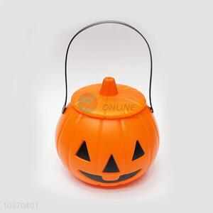 Best Selling Pumpkin Pail Candy Bucket with Cover for Halloween