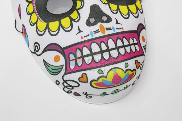 Halloween mask with flower skull design