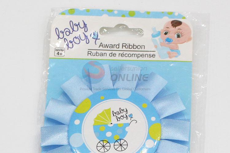 Popular style cheap blue party use tinplate badge