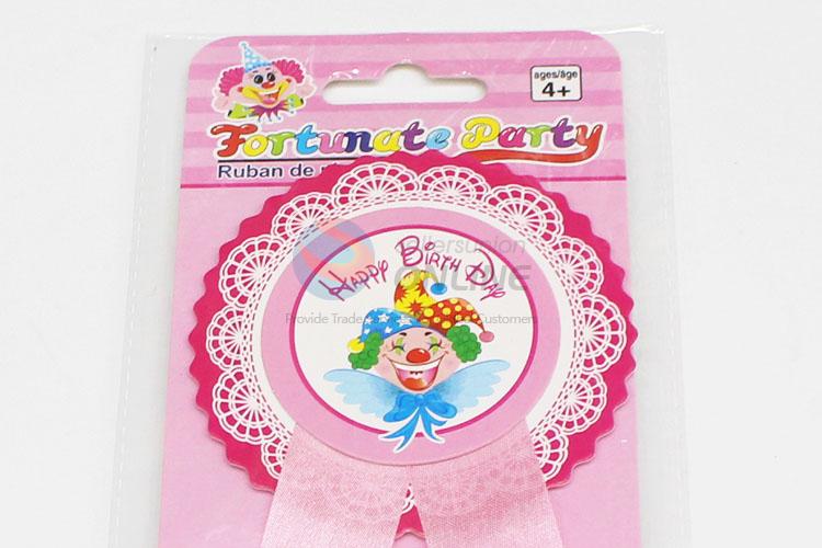 Good quality low price party use tinplate badge