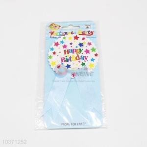 Wholesale low price blue party use tinplate badge