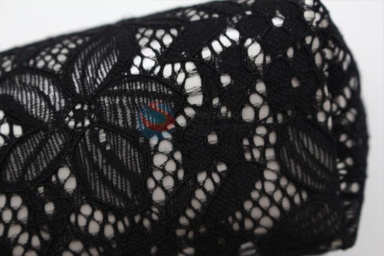 High sales popular design black lace cosmetic bag