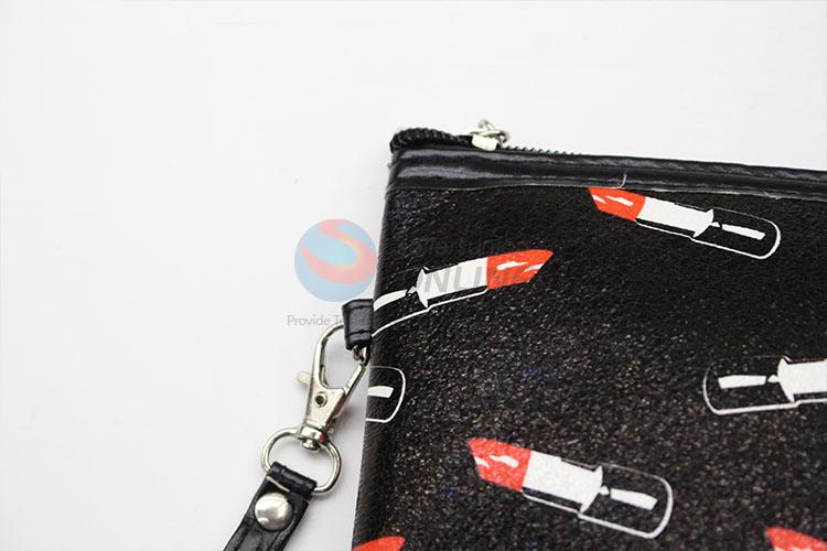 Competitive price lipstick pattern cosmetic bag