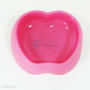 Pink plastic pet bowls for dog