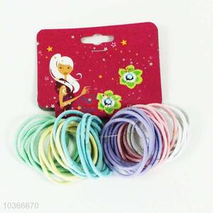 Women candy color polyester hair ring