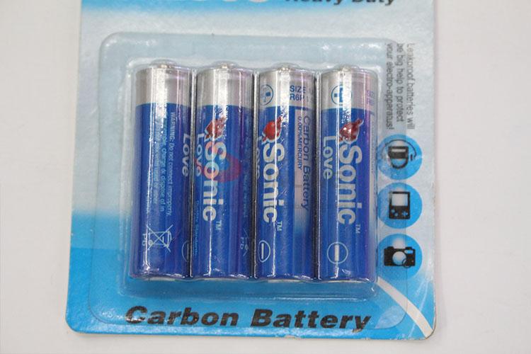 Newest design low price green dry AA carbon battery