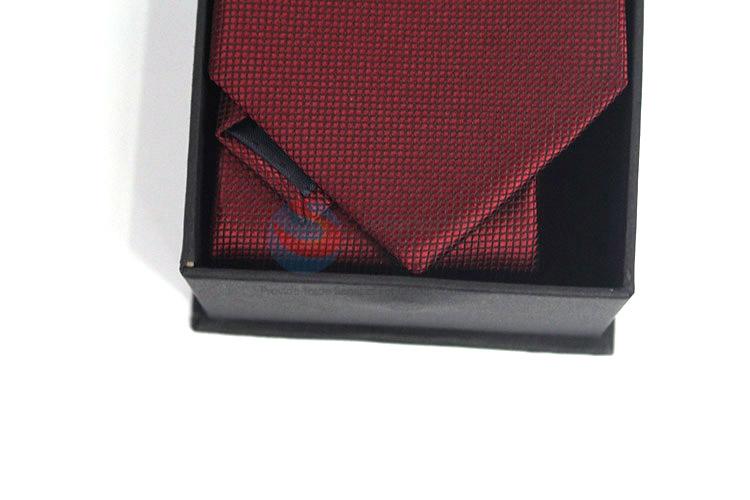 Bottom price good quality printed necktie+cufflink