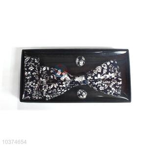 High sales promotional printed bow tie+kerchief