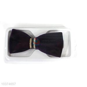Nice popular design black bow tie+kerchief