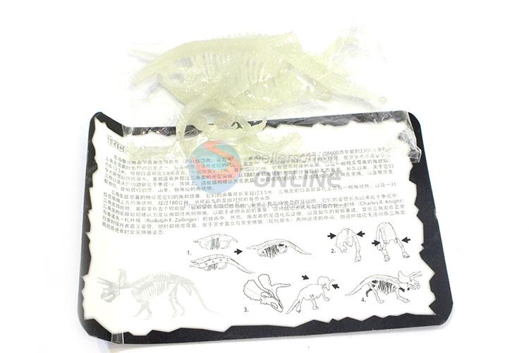 Promotional Wholesale 3D Skeleton Dinosaur Glowing Kits for Sale