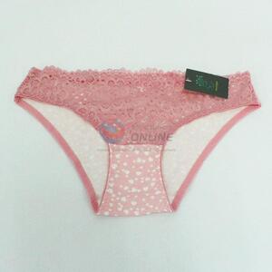 Pink cotton underpants for women