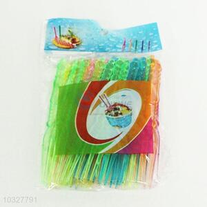 Factory High Quality 50pcs Plastic Fruit <em>Fork</em> for Sale