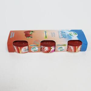 3PC Air Freshener Strawberry aroma round box