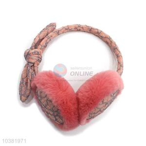 Low price top selling winter fuzzy lace earmuffs