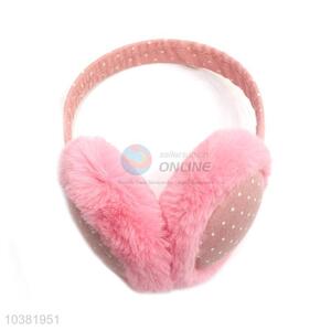 Nice classic cheap winter dotted printed earmuffs