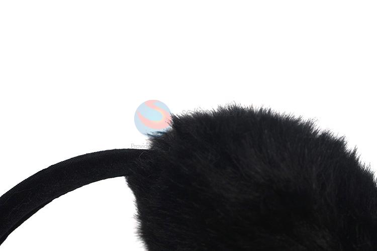 New design winter fuzzy bowknot earmuffs