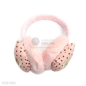 Hot selling cute dotted winter fuzzy earmuffs
