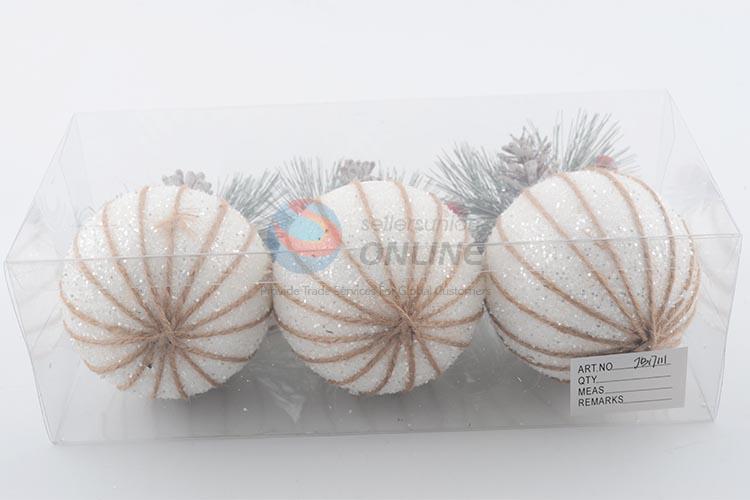 Wholesale Line Pattern Christmas Ball Christmas Decoration Tree Ornament