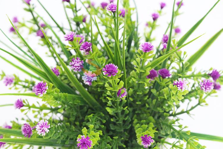 Decorative artificial flower potted bonsai