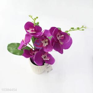 Butterfly Orchid Artificial Plants Fake Mini Bonsai