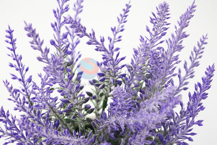 Artificial bonsai home garden decor lavender flower pot