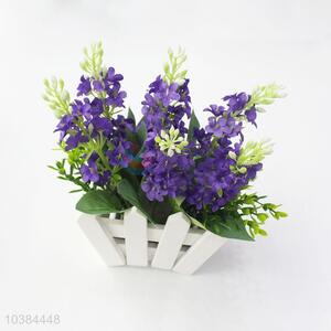Artificial flower lavender bonsai for home decoration