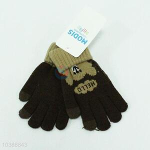 Knitted gloves Thermal products black