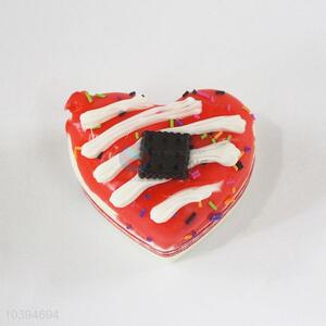 Lovely loving heart cake shape fridge magnet