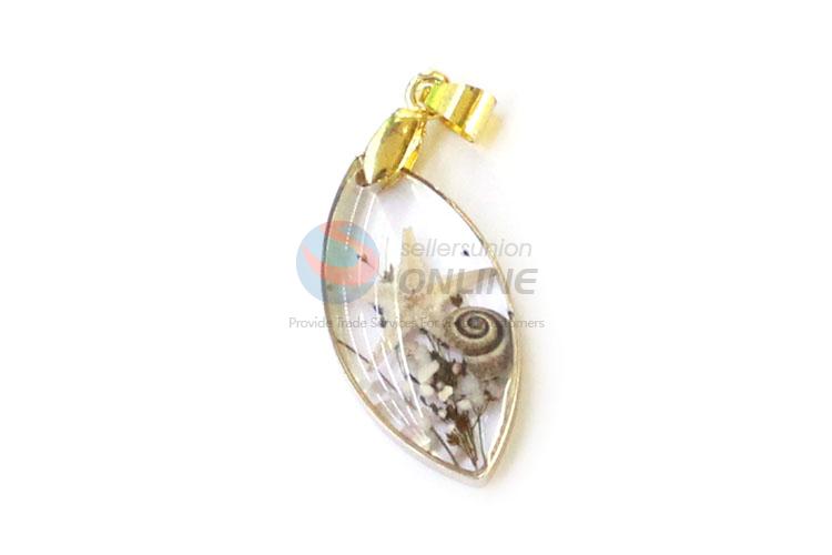 Popular Zinc Alloy Real Flower Pendant Fashion Jewelry