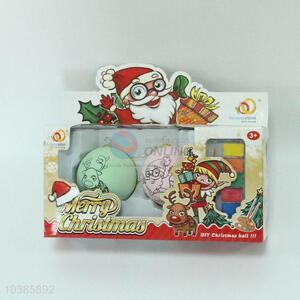 Hot Sale 2pc Colored Drawing DIY Christmas Ball