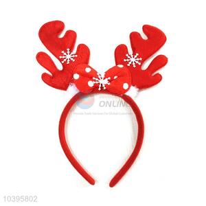 Fashion Red Bowknot Antler Hair Clasp For Christmas