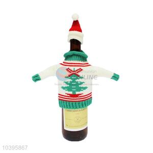 Cartoon Design Wool Knitted Red Wine Bottle Cover